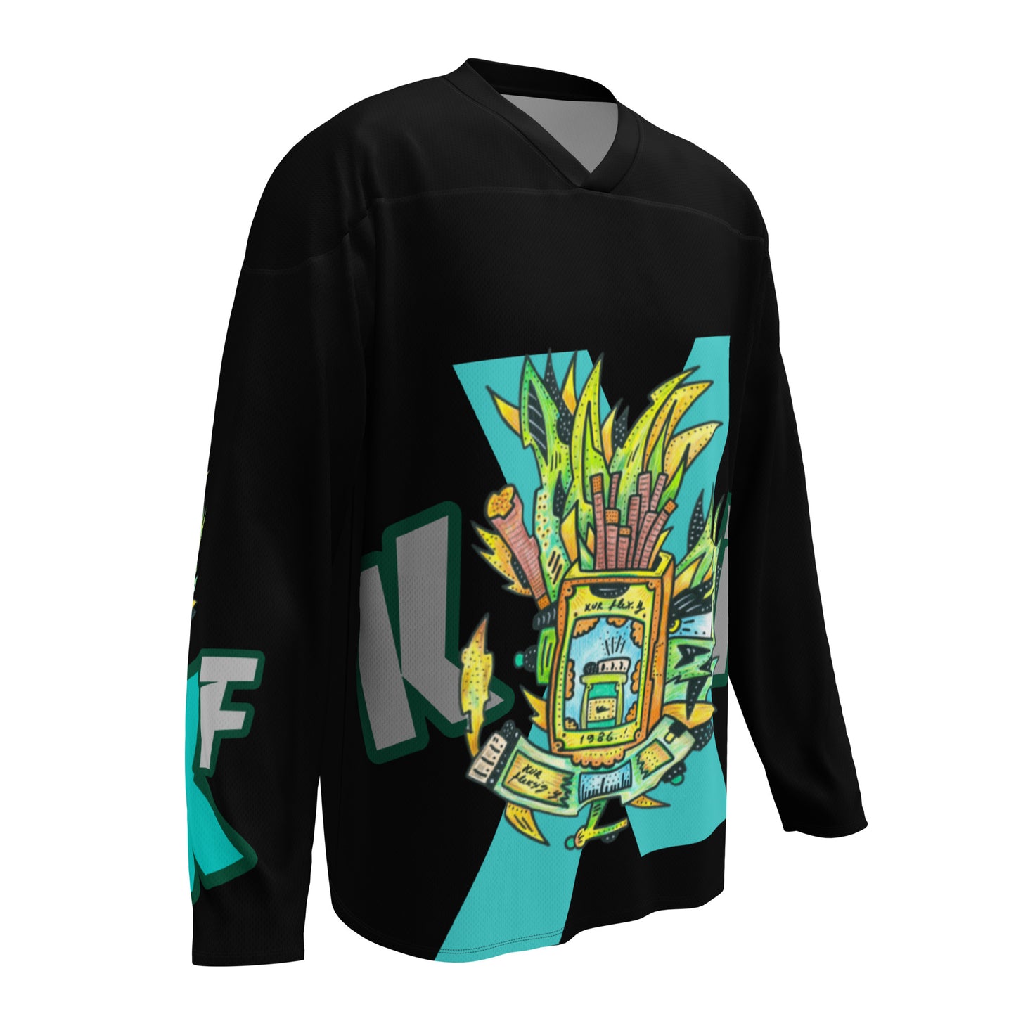 Recycled hockey fan jersey