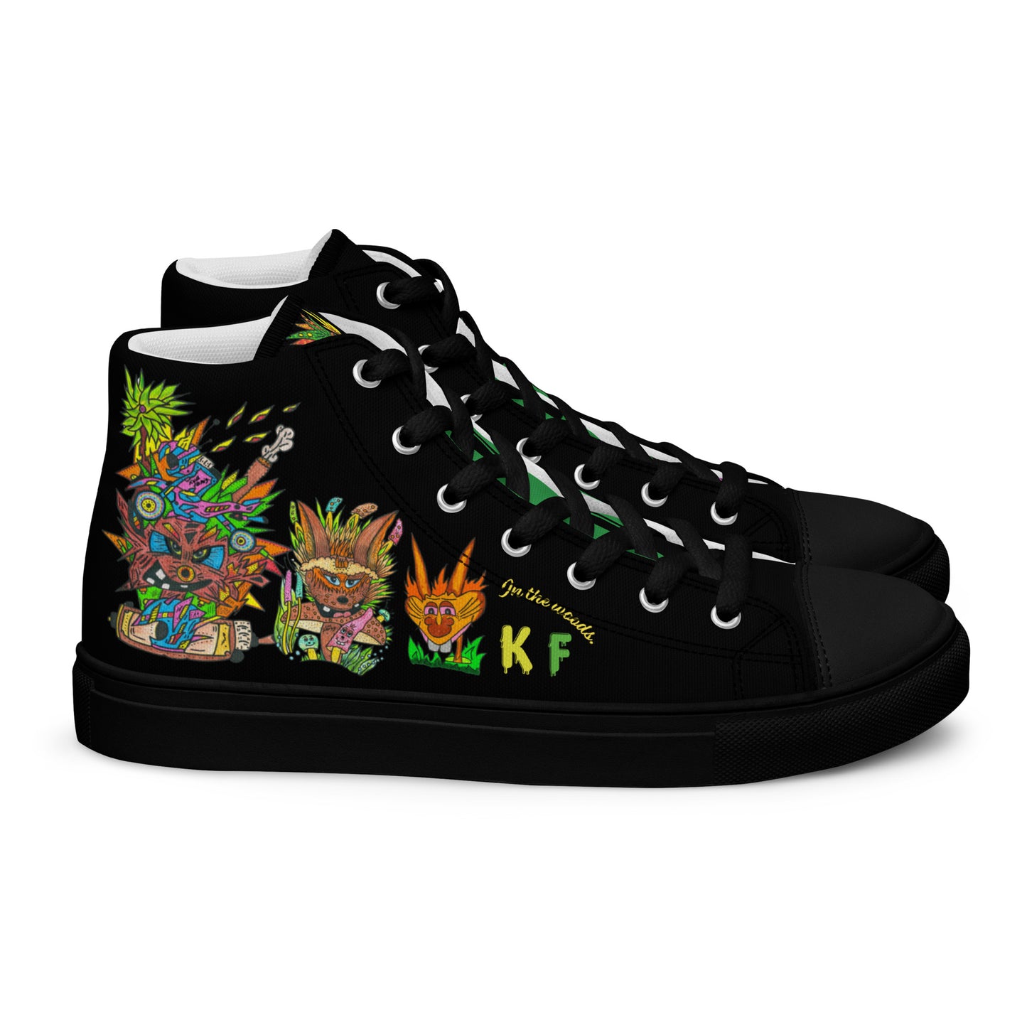 Men’s high top canvas shoes