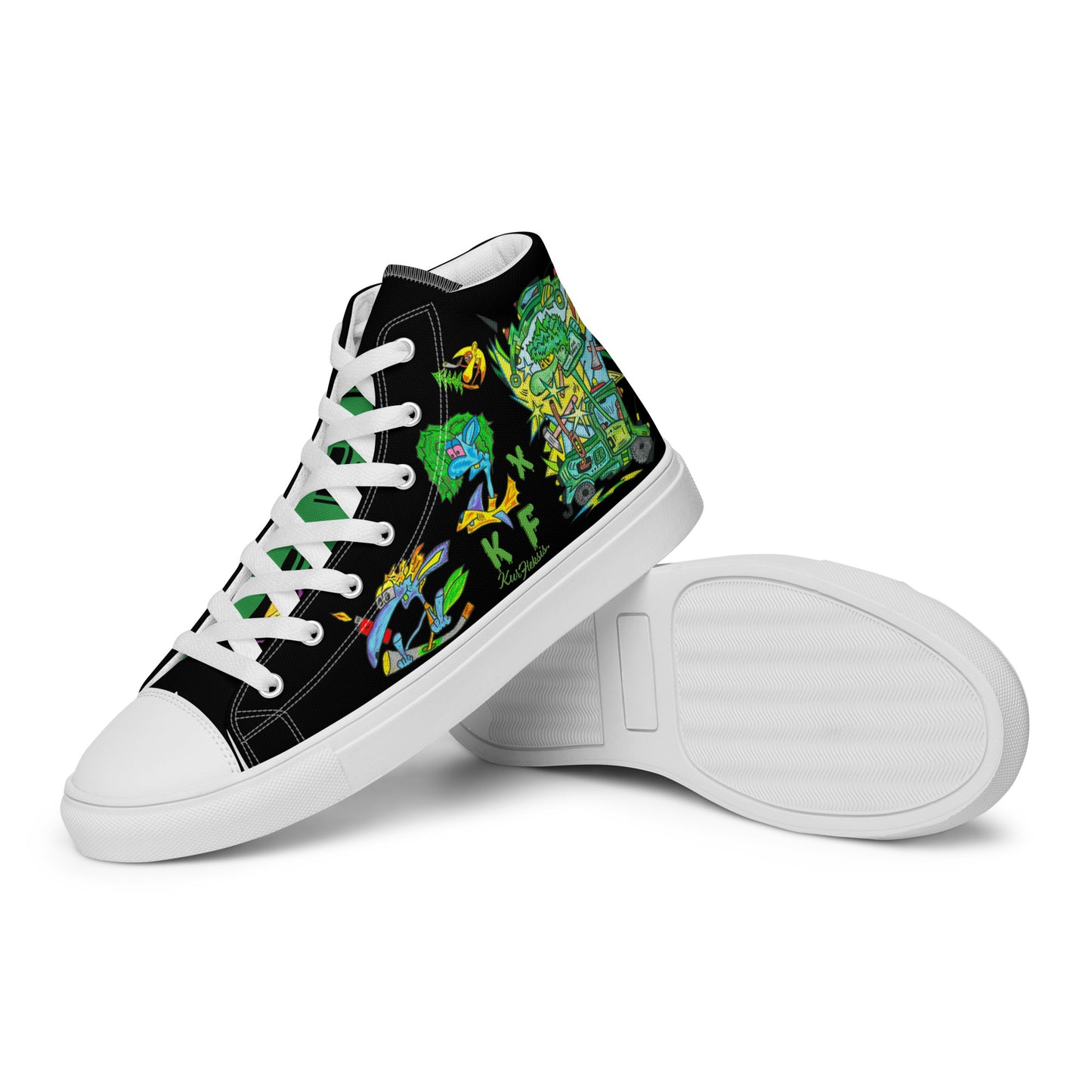 Men’s high top canvas shoes