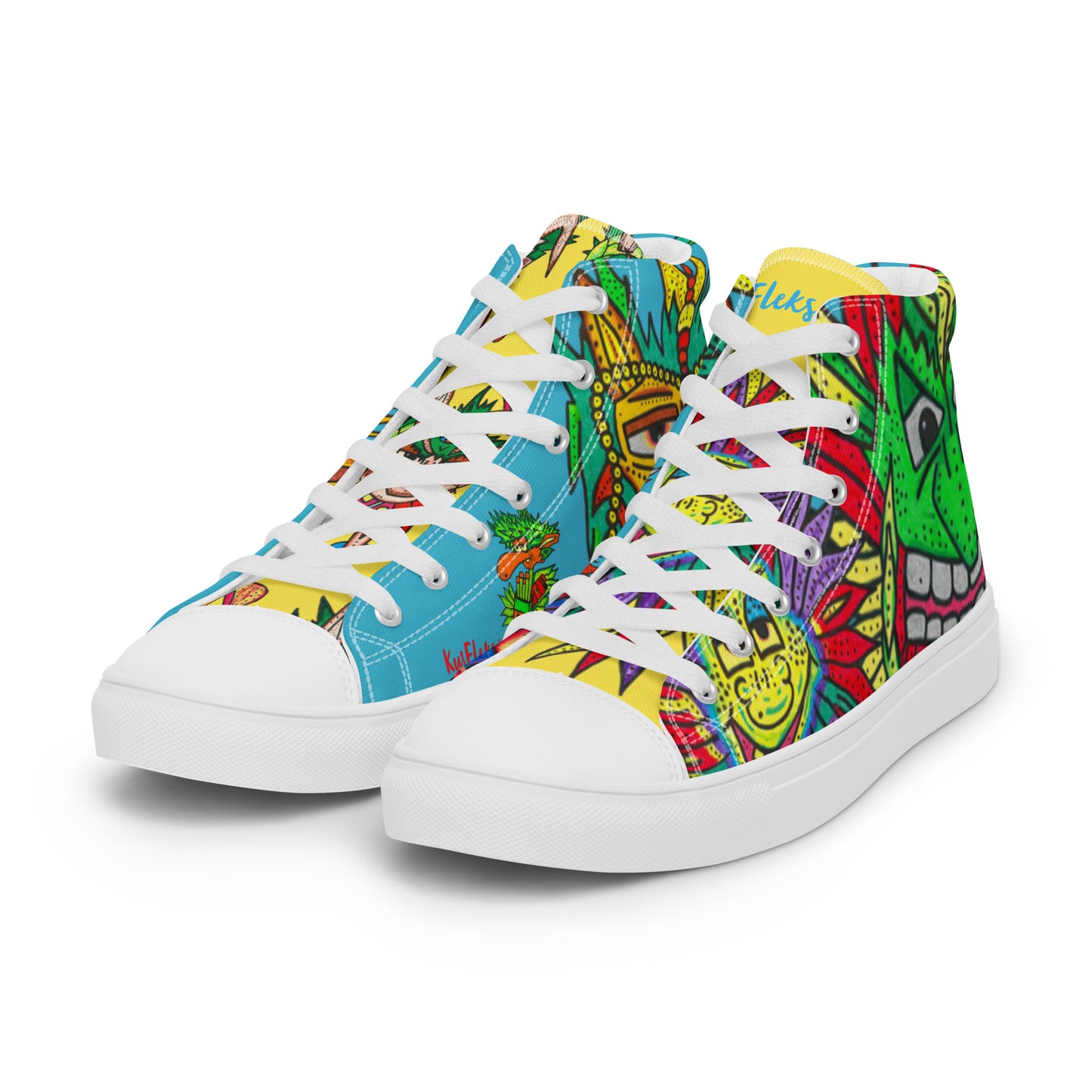 Men’s high top canvas shoes