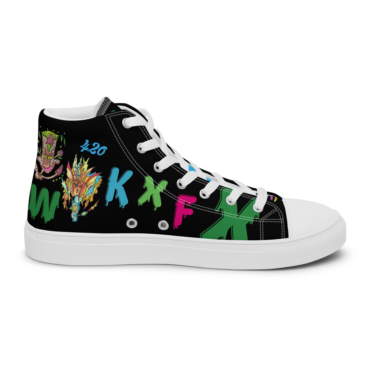 Men’s high top canvas shoes