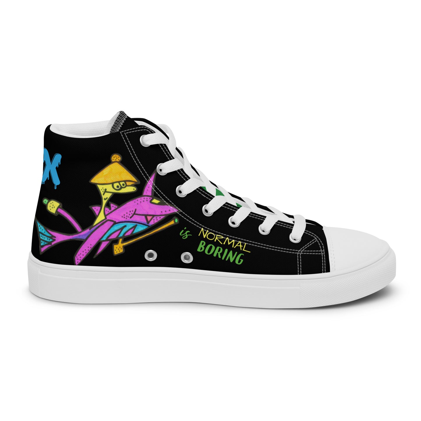 Men’s high top canvas shoes