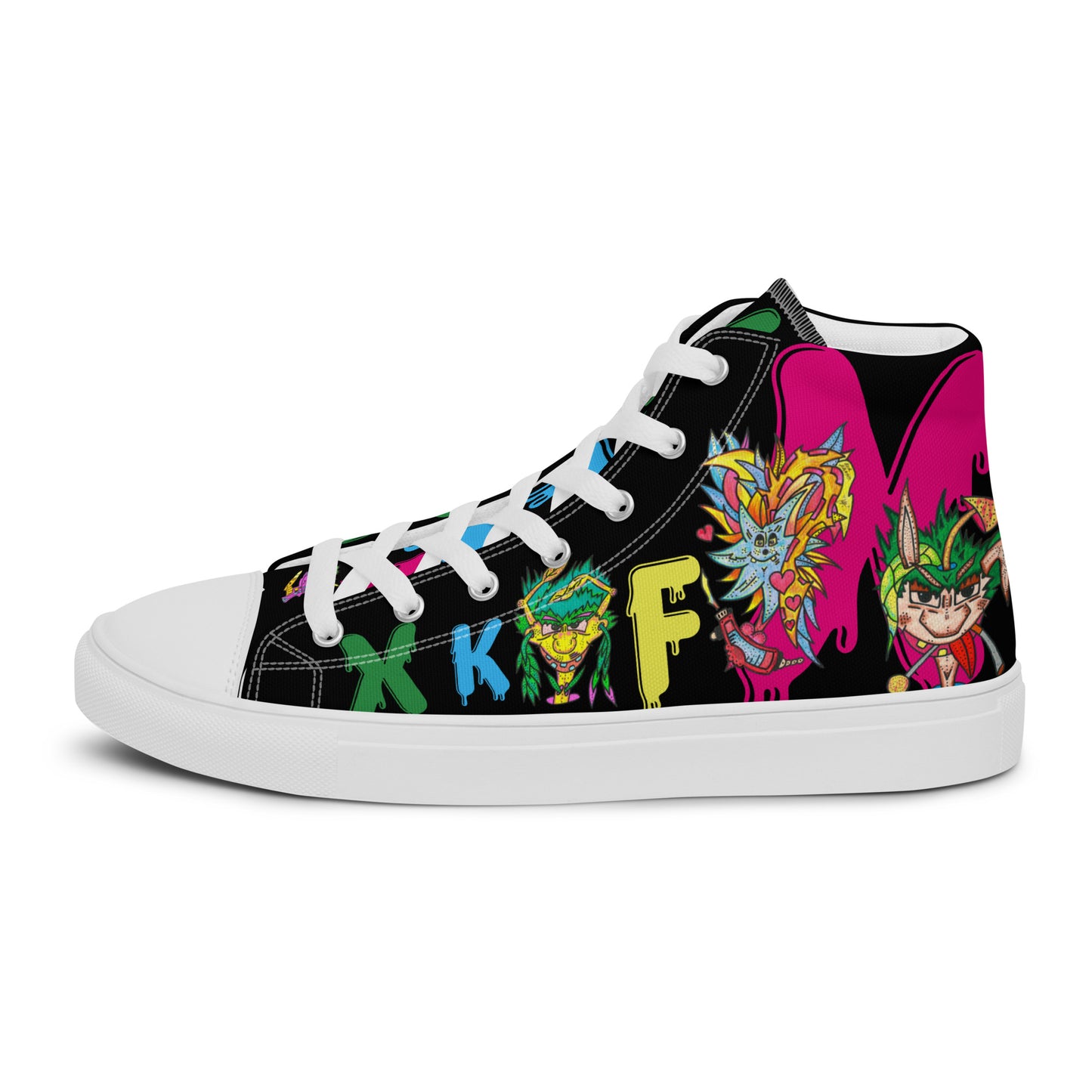 Men’s high top canvas shoes