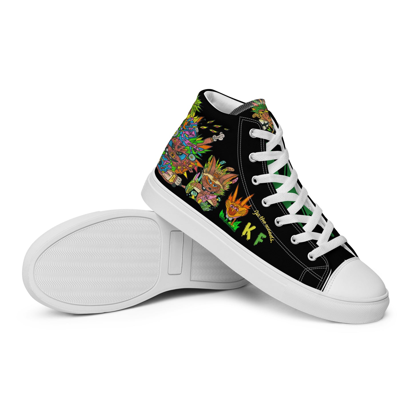 Men’s high top canvas shoes