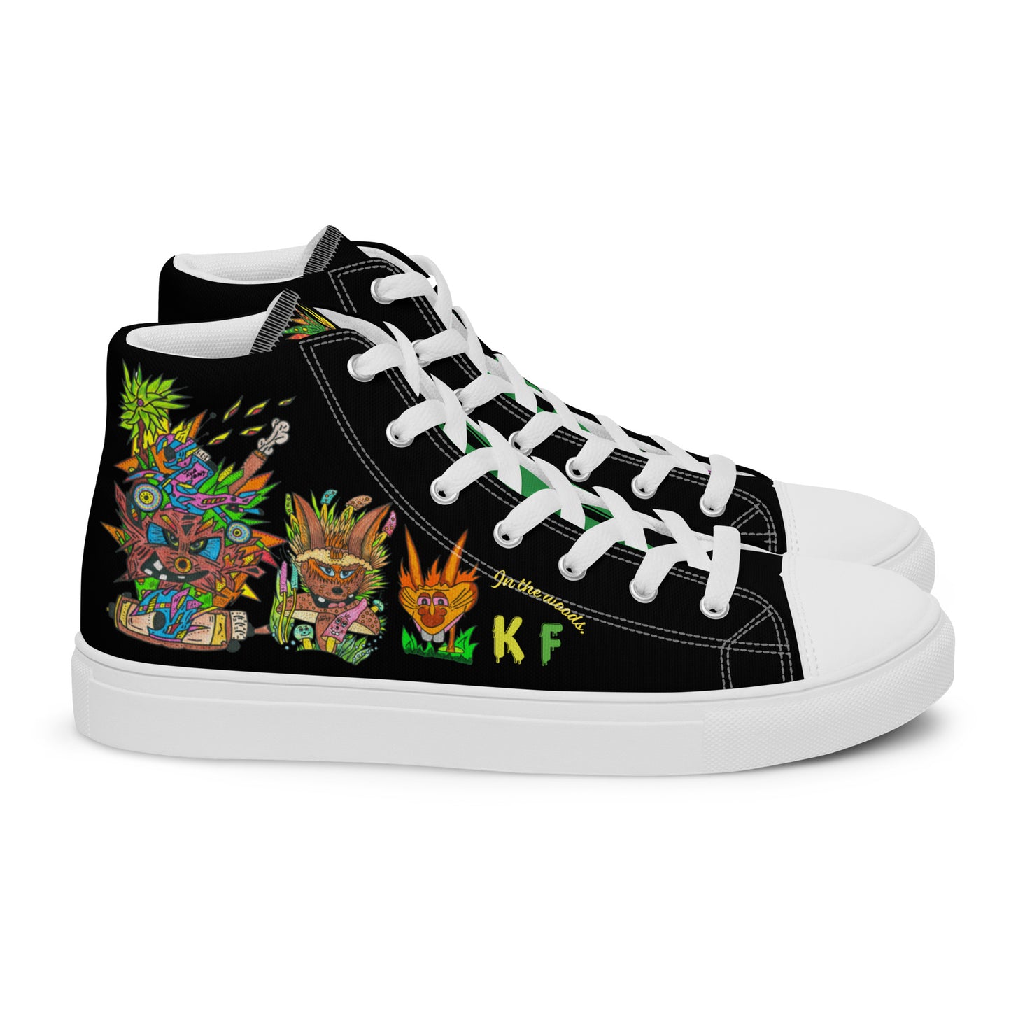 Men’s high top canvas shoes