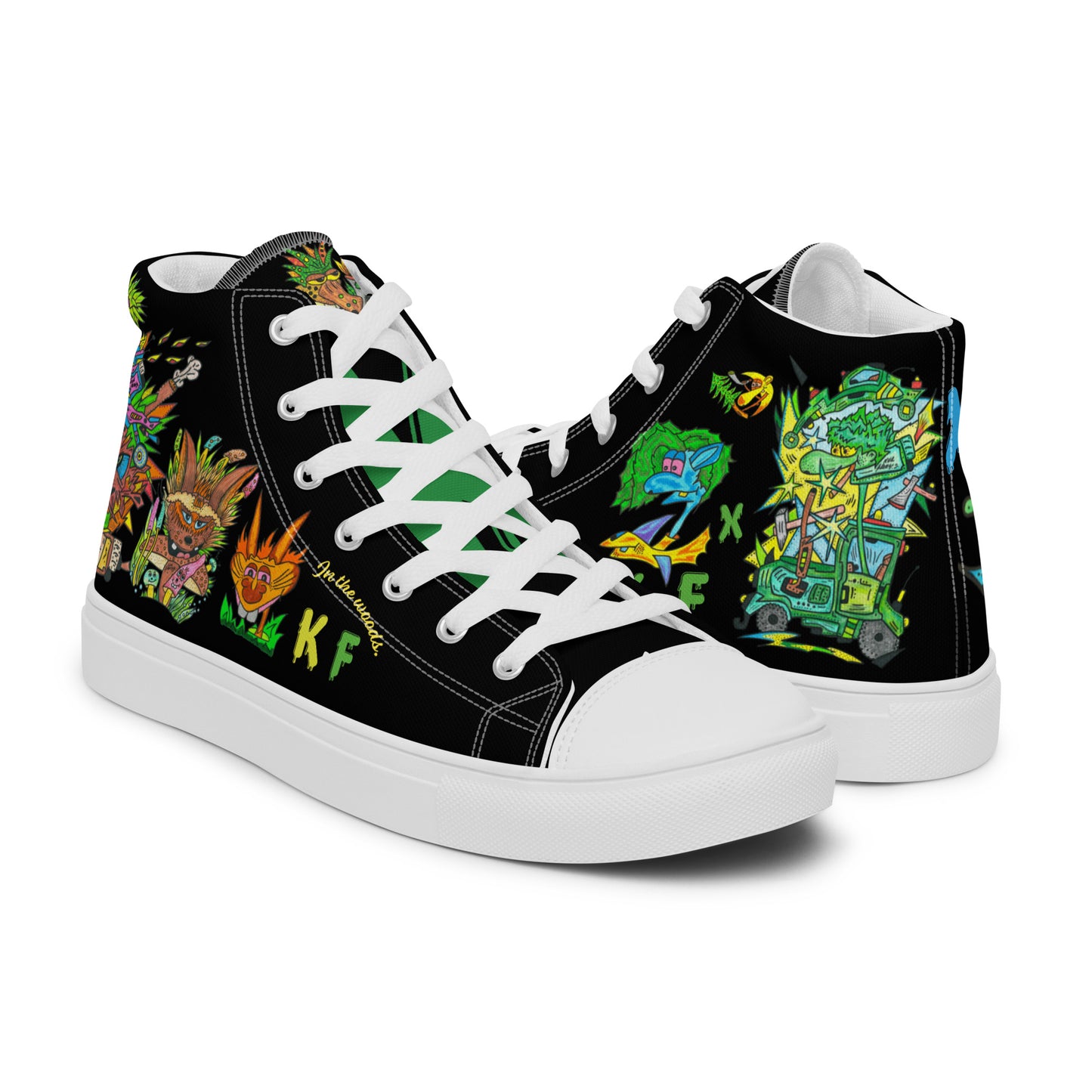 Men’s high top canvas shoes