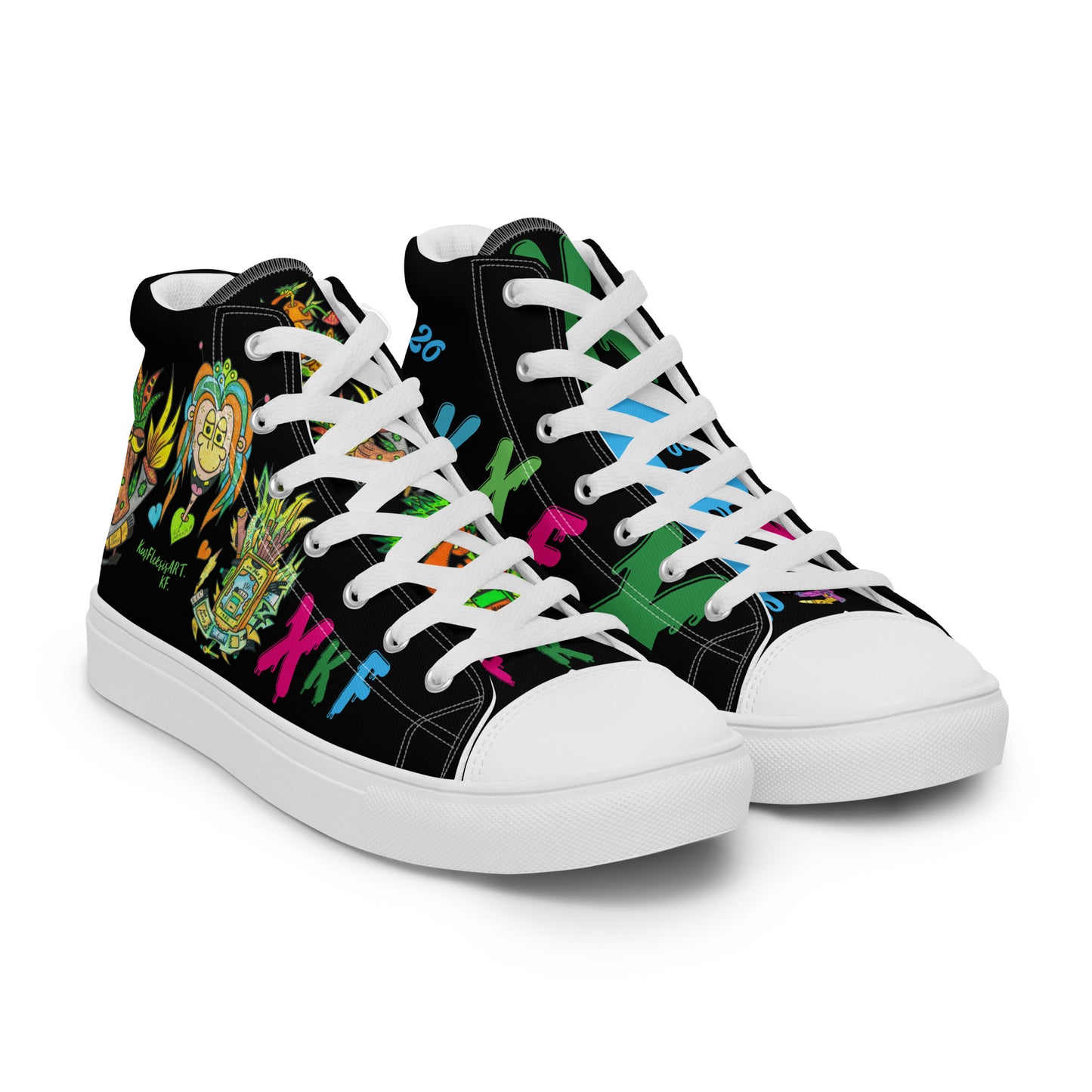 Men’s high top canvas shoes