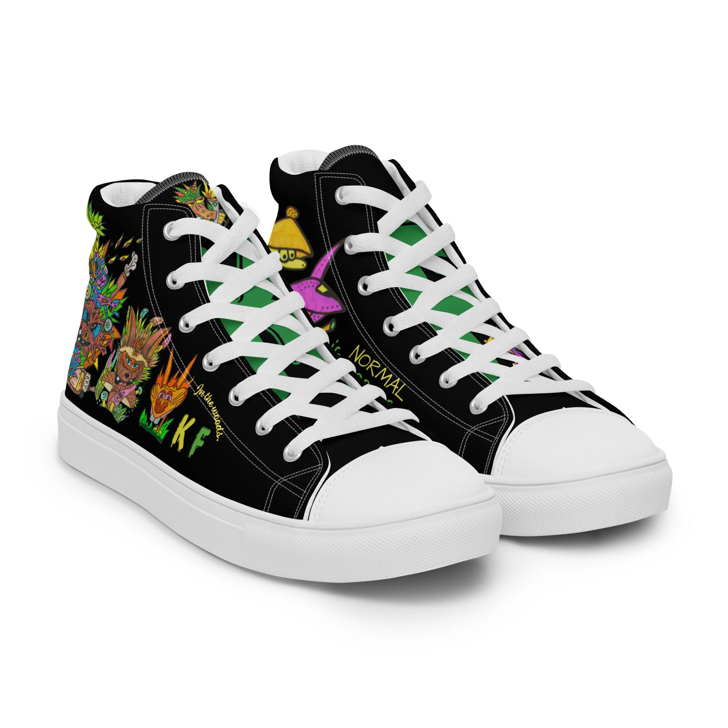 Men’s high top canvas shoes