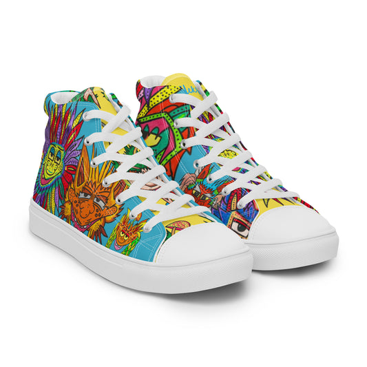 Men’s high top canvas shoes