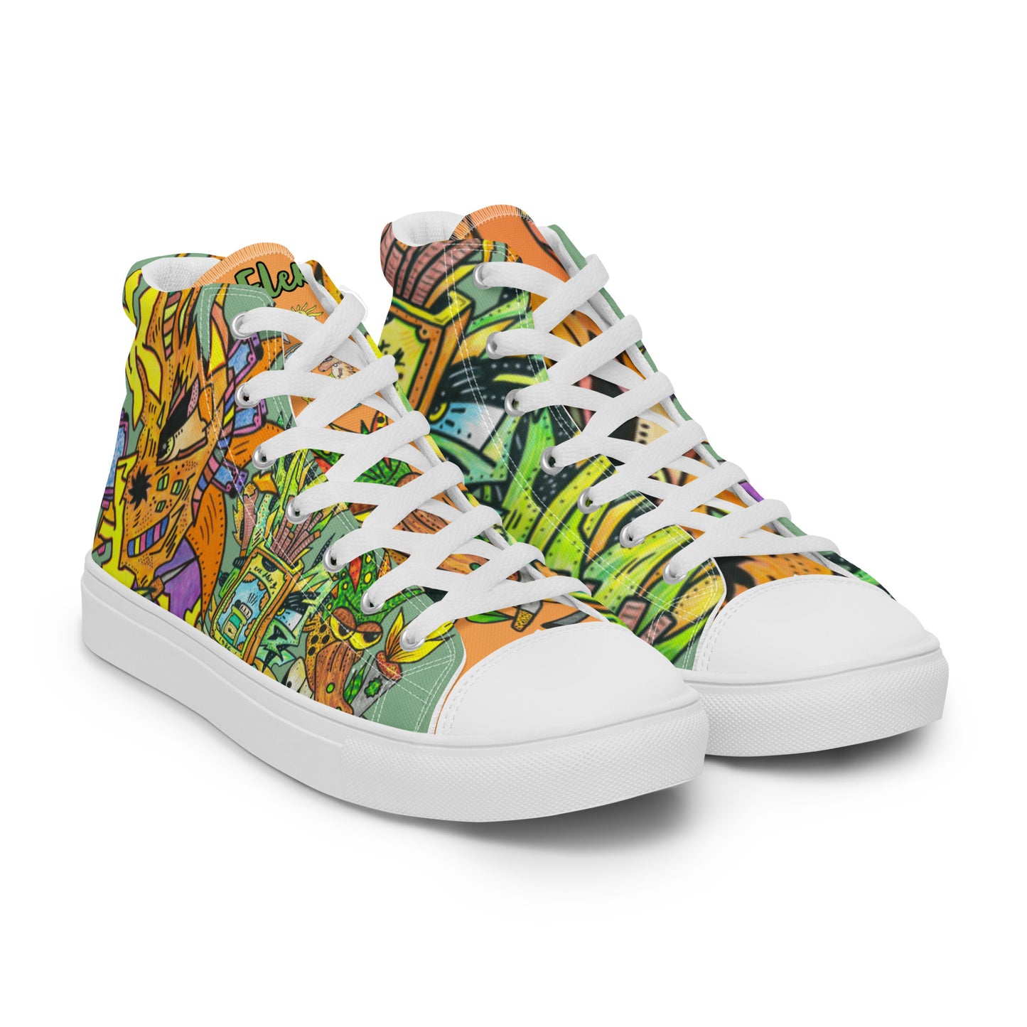 Men’s high top canvas shoes