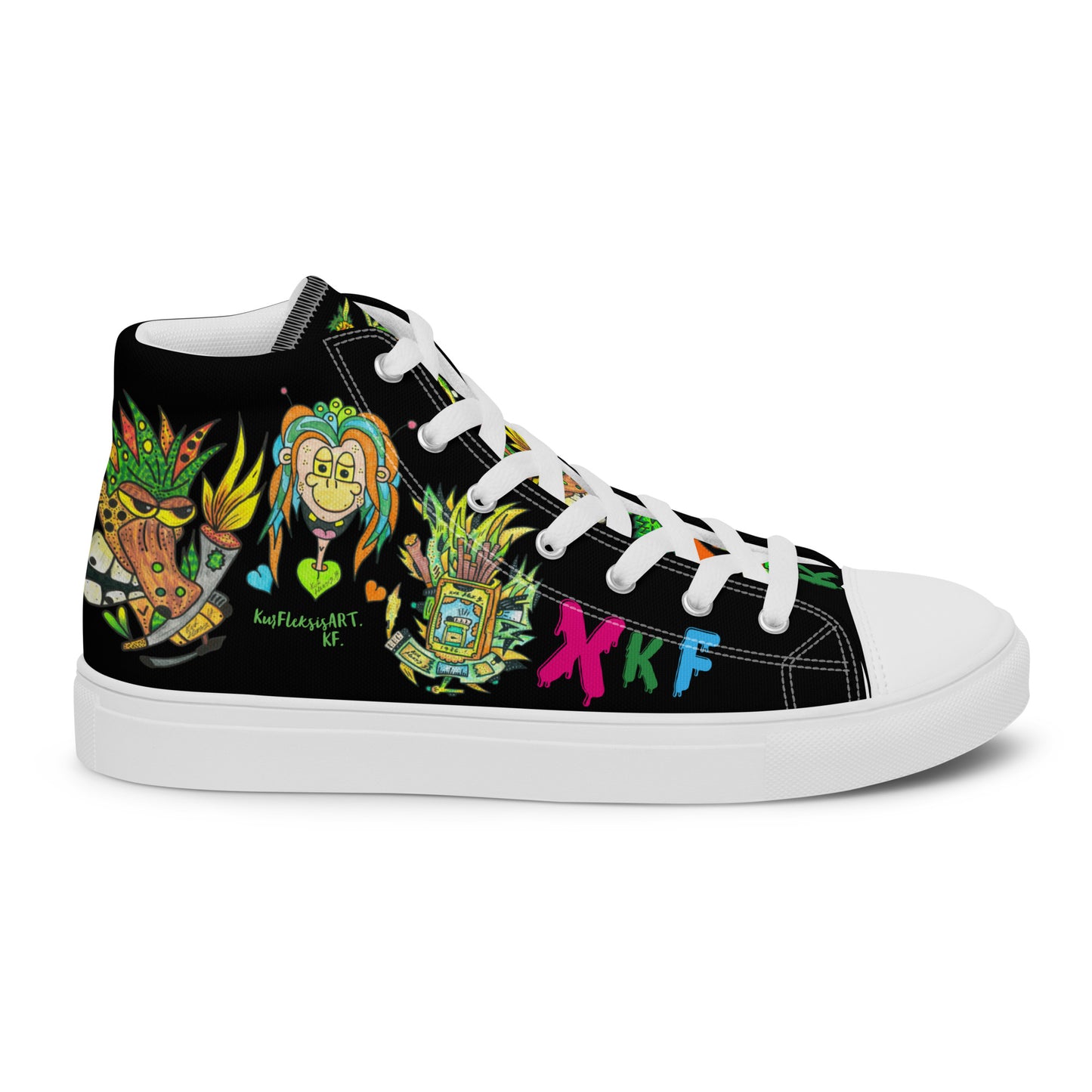 Men’s high top canvas shoes