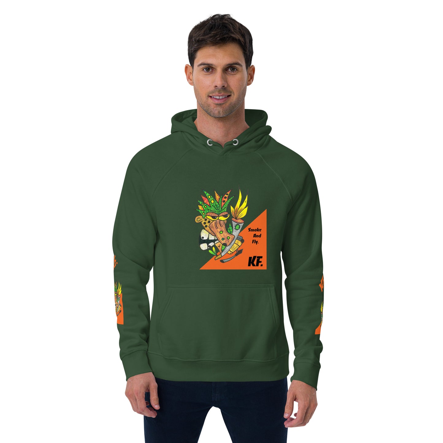 Unisex eco raglan hoodie