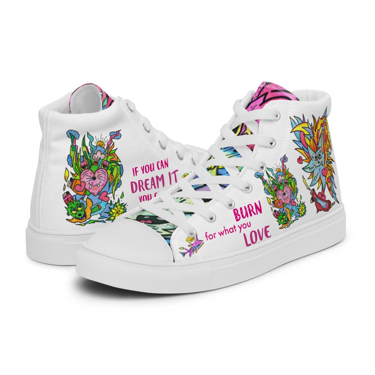 Women’s high top canvas shoes