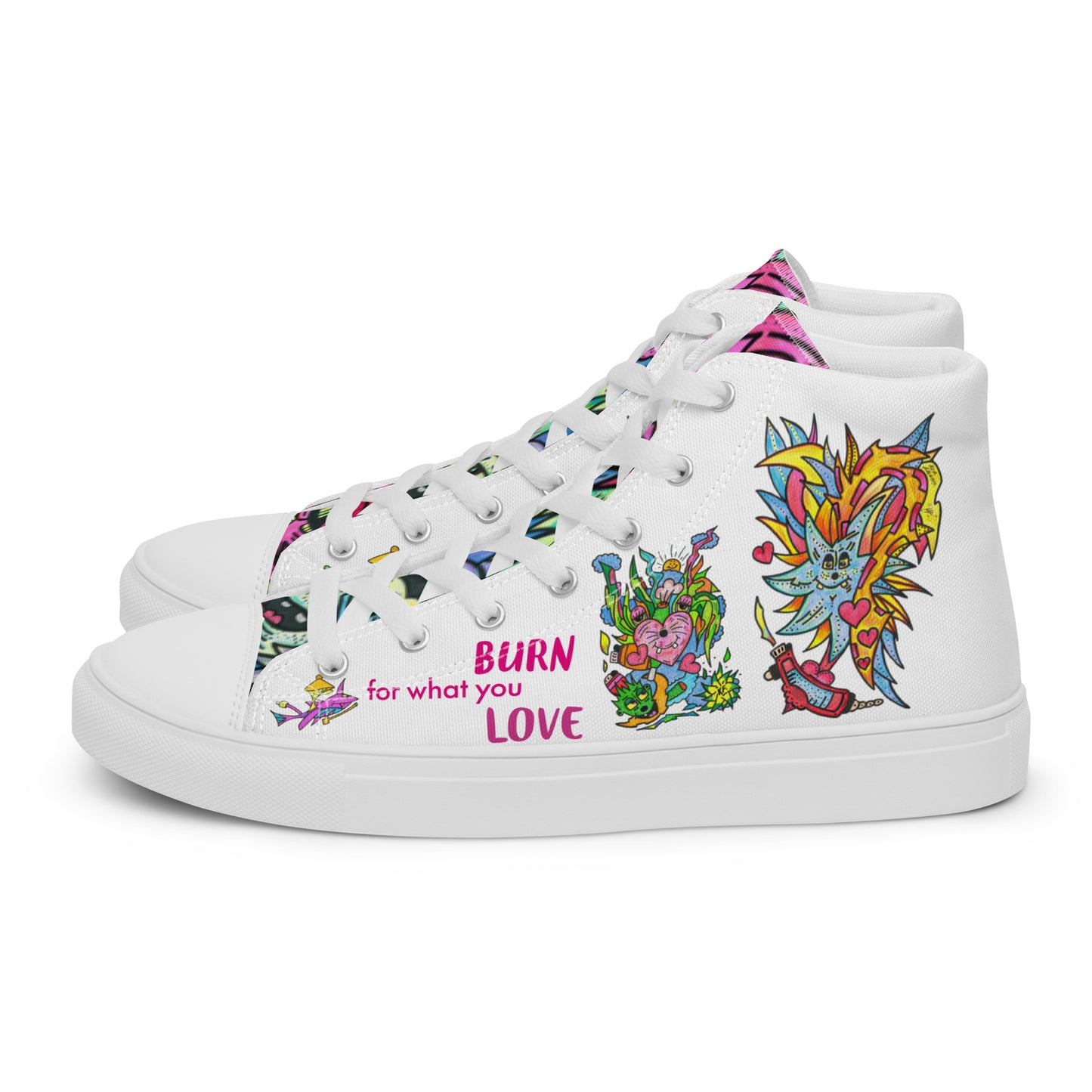 Women’s high top canvas shoes