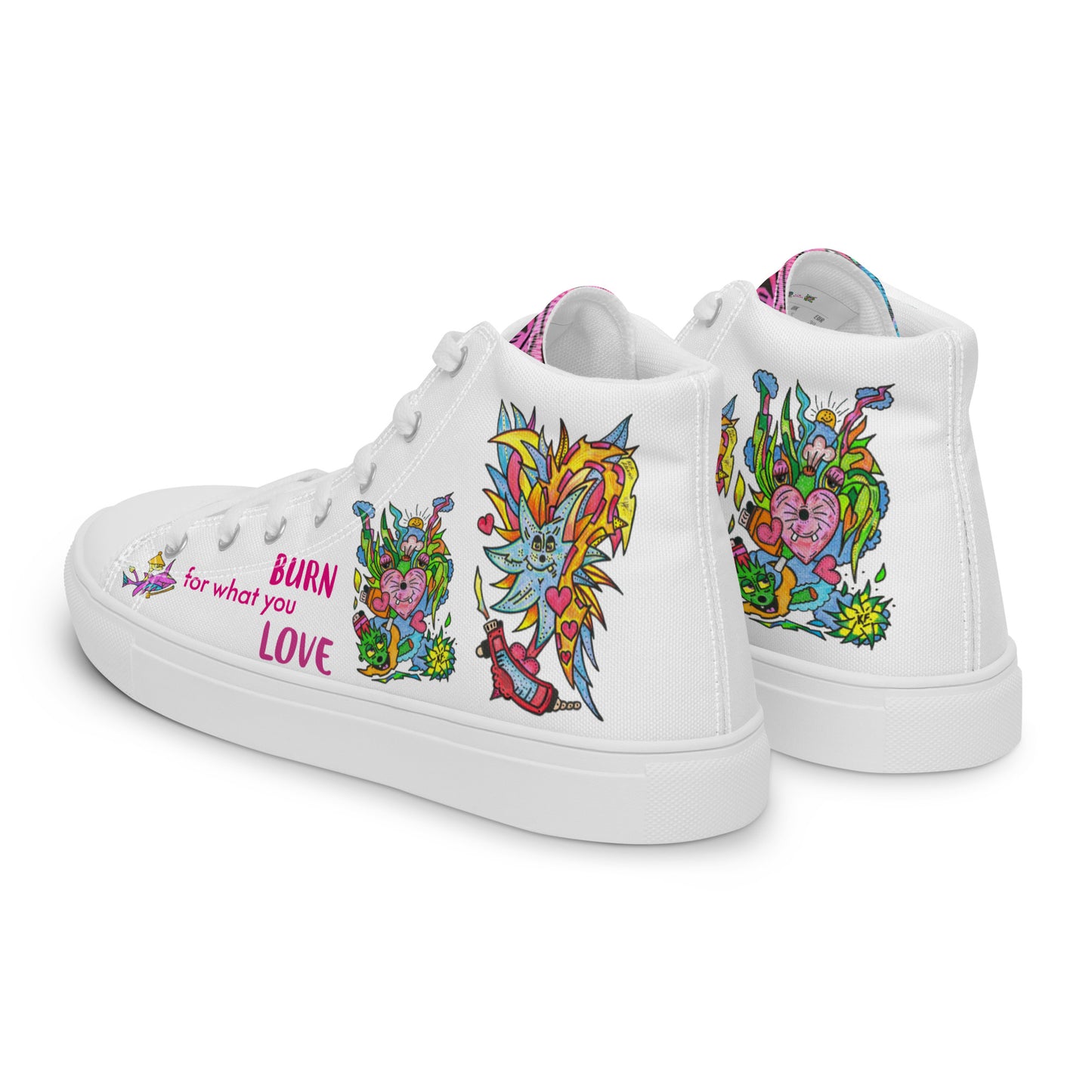 Women’s high top canvas shoes