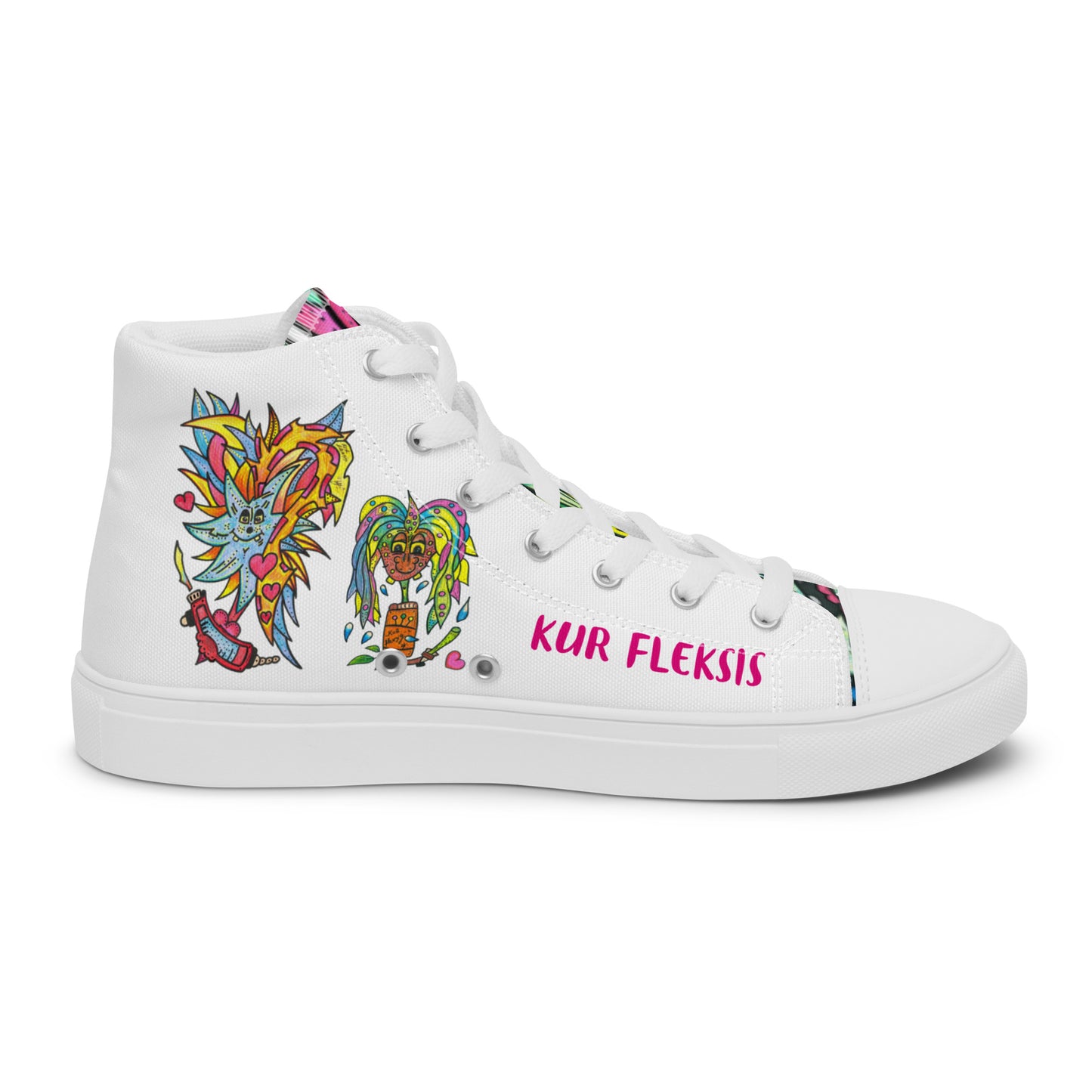 Women’s high top canvas shoes