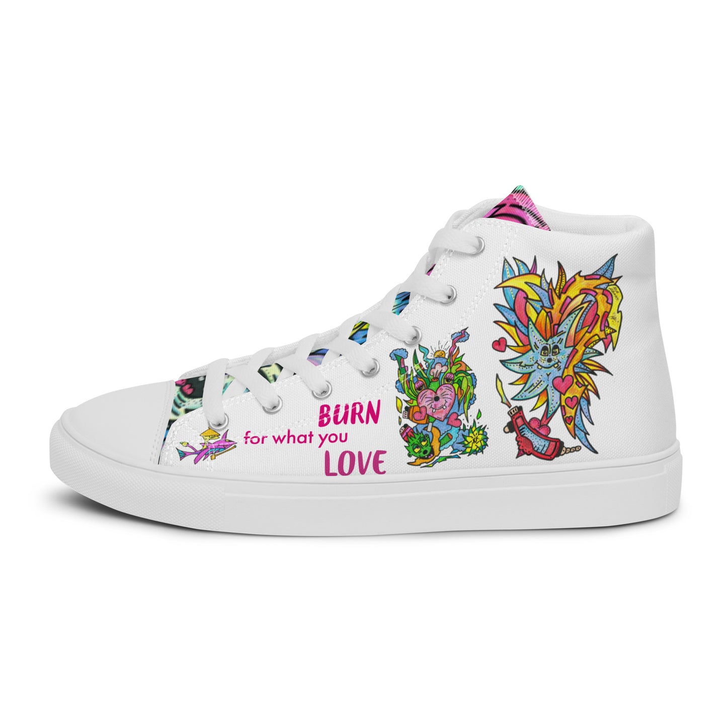 Women’s high top canvas shoes