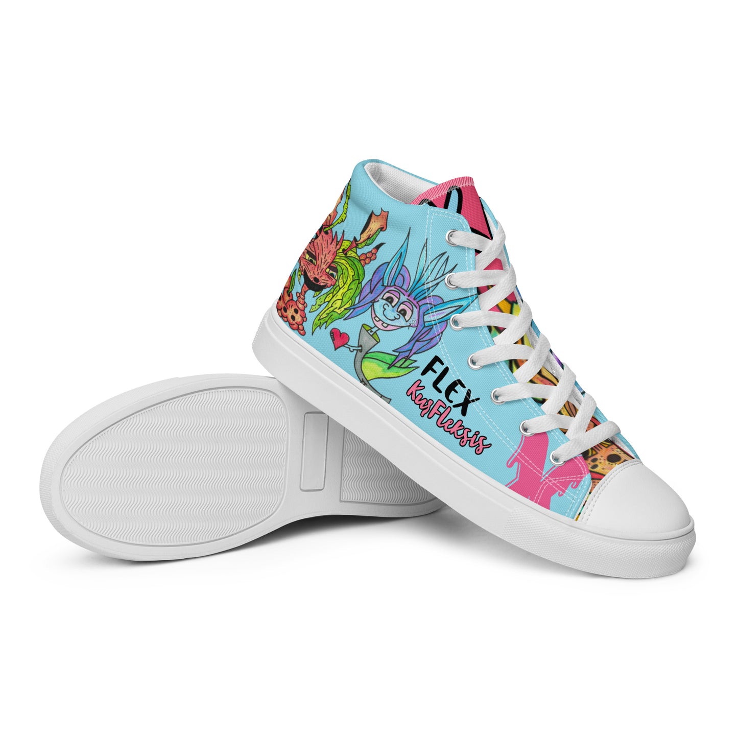 Women’s high top canvas shoes