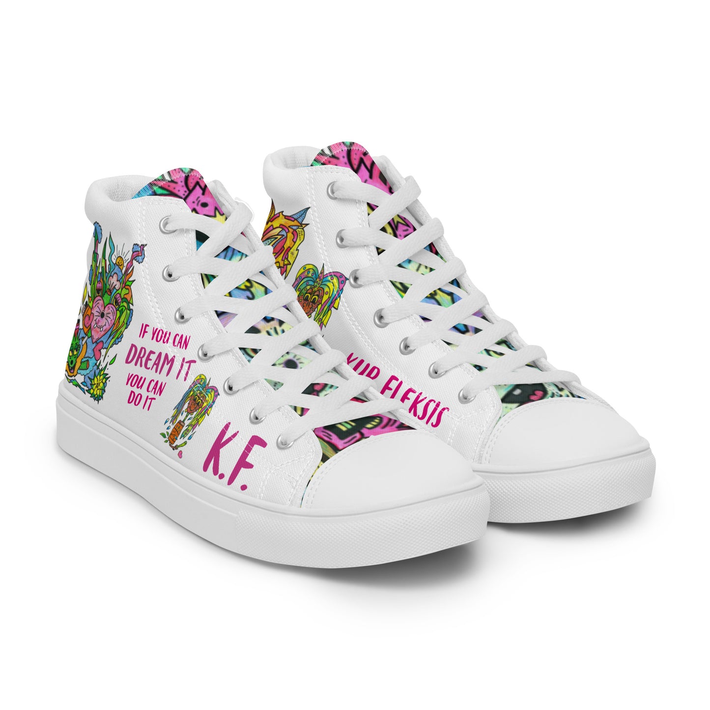 Women’s high top canvas shoes